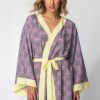 Bielizna Nocna lalupa | Kimono Tropicana Z Kolorowym Nadrukiem - Model 2